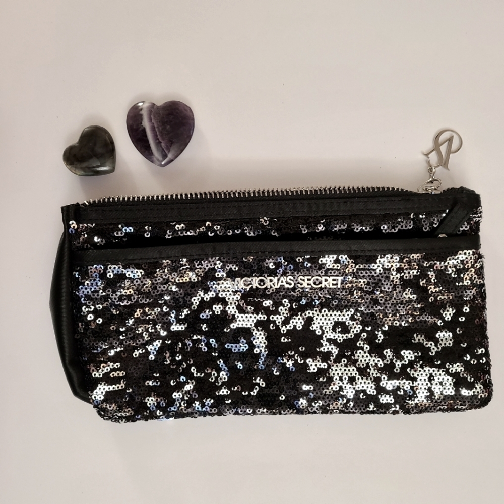 COPY - Victoria's Secret Clutch Small Purse Black Sequins